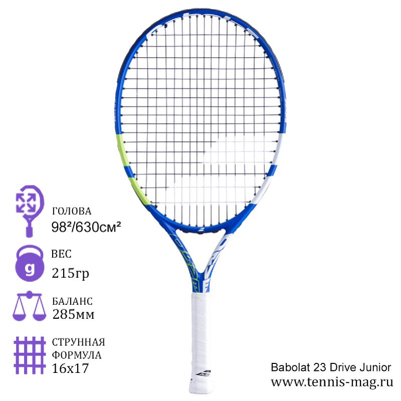 Теннисная ракетка детская Babolat 23 Drive Junior 2021