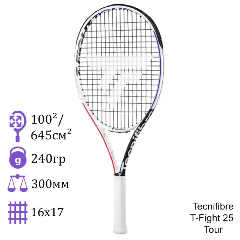 Теннисная ракетка детская Tecnifibre T-Fight 25 Tour