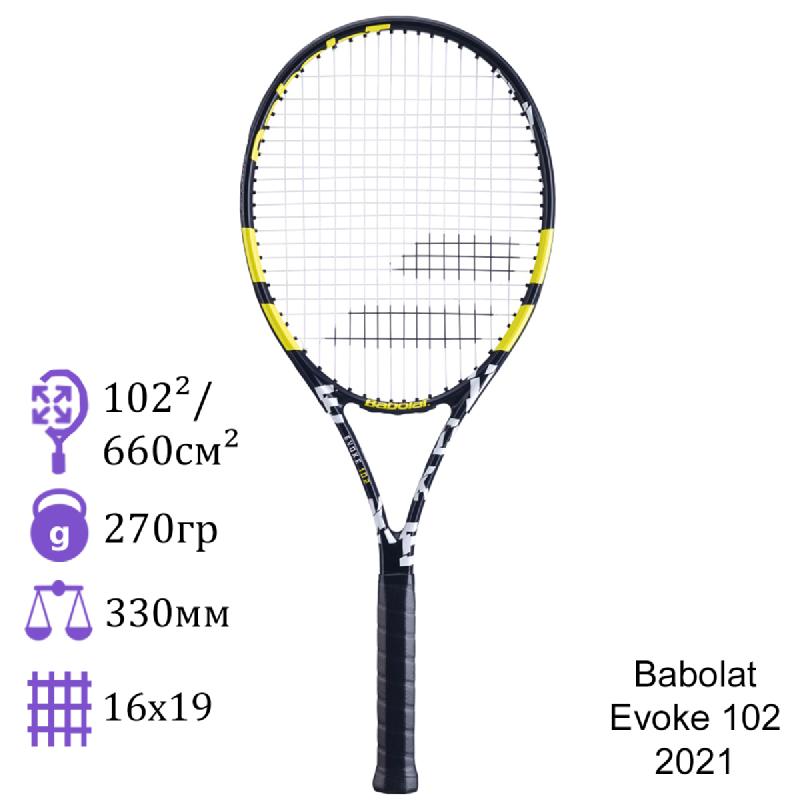 Теннисная ракетка Babolat Evoke 102 2021