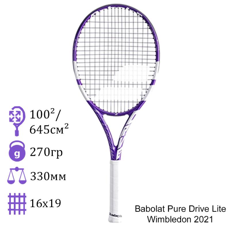 Теннисная ракетка Babolat Pure Drive Lite Wimbledon 2021