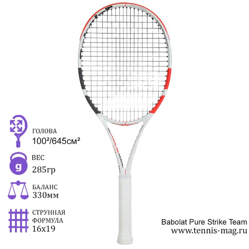 Теннисная ракетка Babolat Pure Strike Team 2020