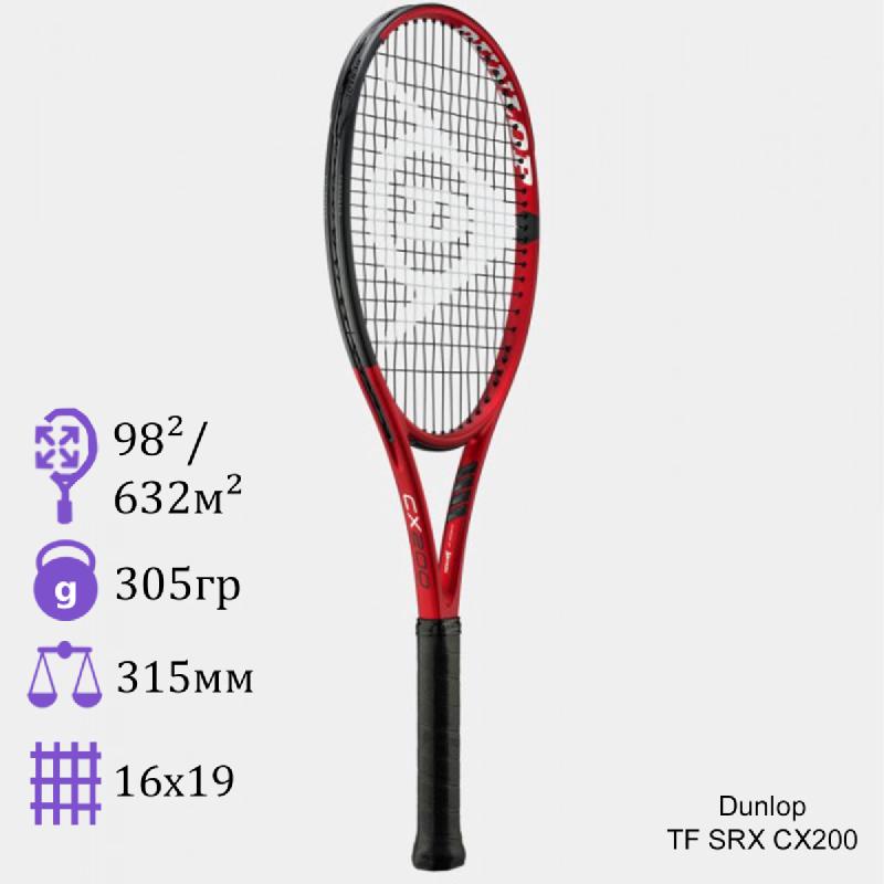 Теннисная ракетка Dunlop TF SRX N 19 CX 200