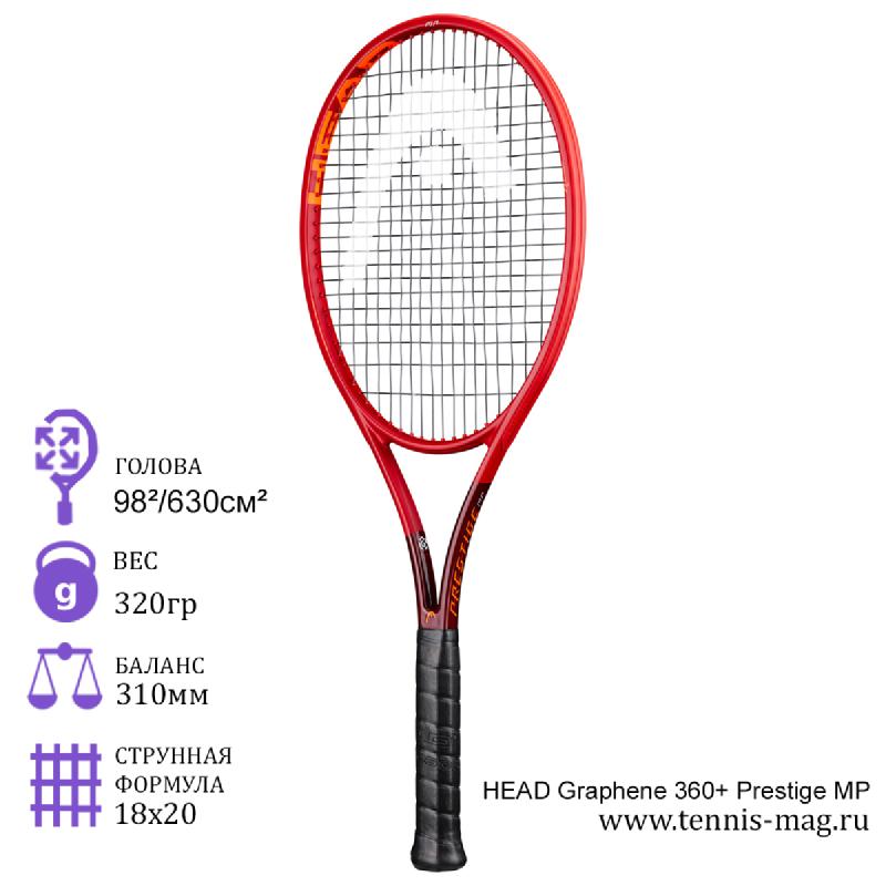 Теннисная ракетка HEAD Graphene 360+ Prestige MP