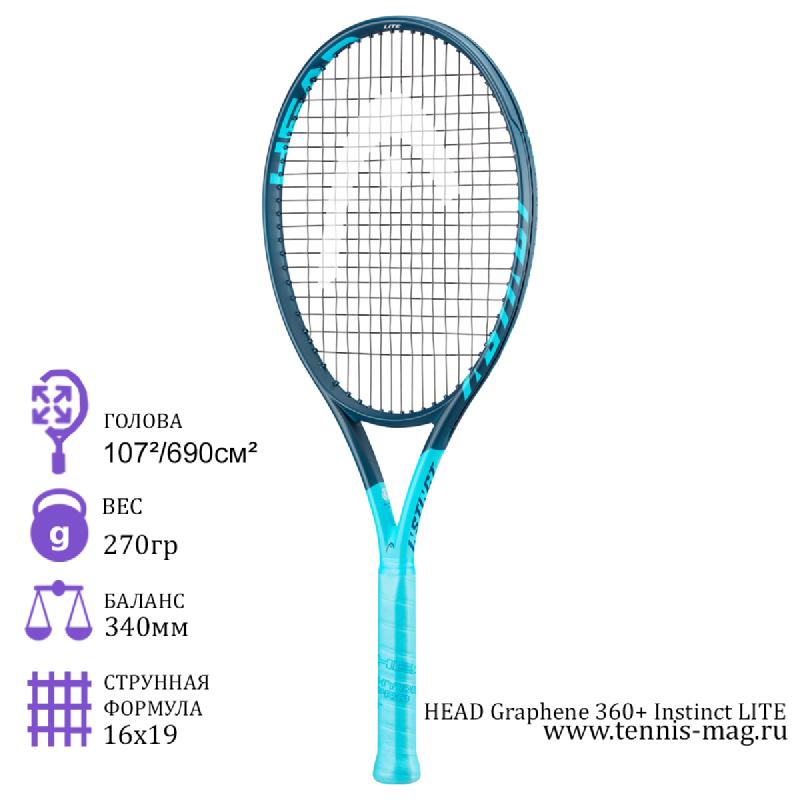 Теннисная ракетка HEAD Graphene 360+ Instinct LITE 2021