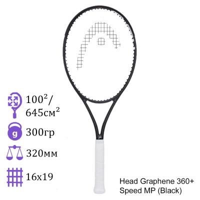 Теннисная ракетка HEAD Graphene 360°+ Speed MP BLACK 2021