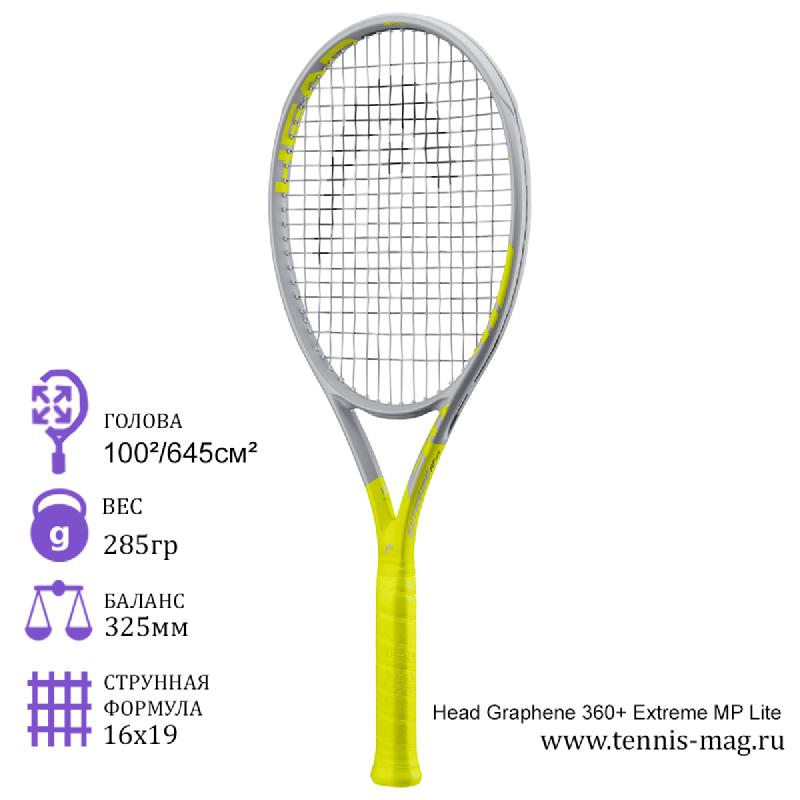 Теннисная ракетка Head Graphene 360+ Extreme MP Lite