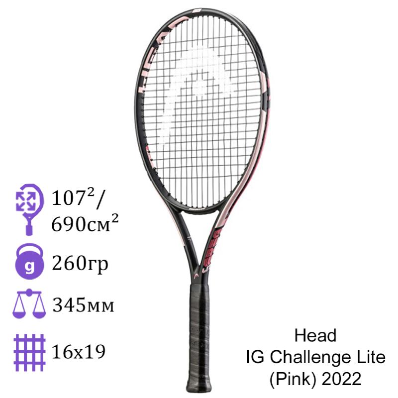 Теннисная ракетка Head IG Challenge Lite (Pink) 2022
