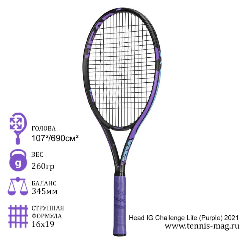 Теннисная ракетка Head IG Challenge Lite (Purple) 2021