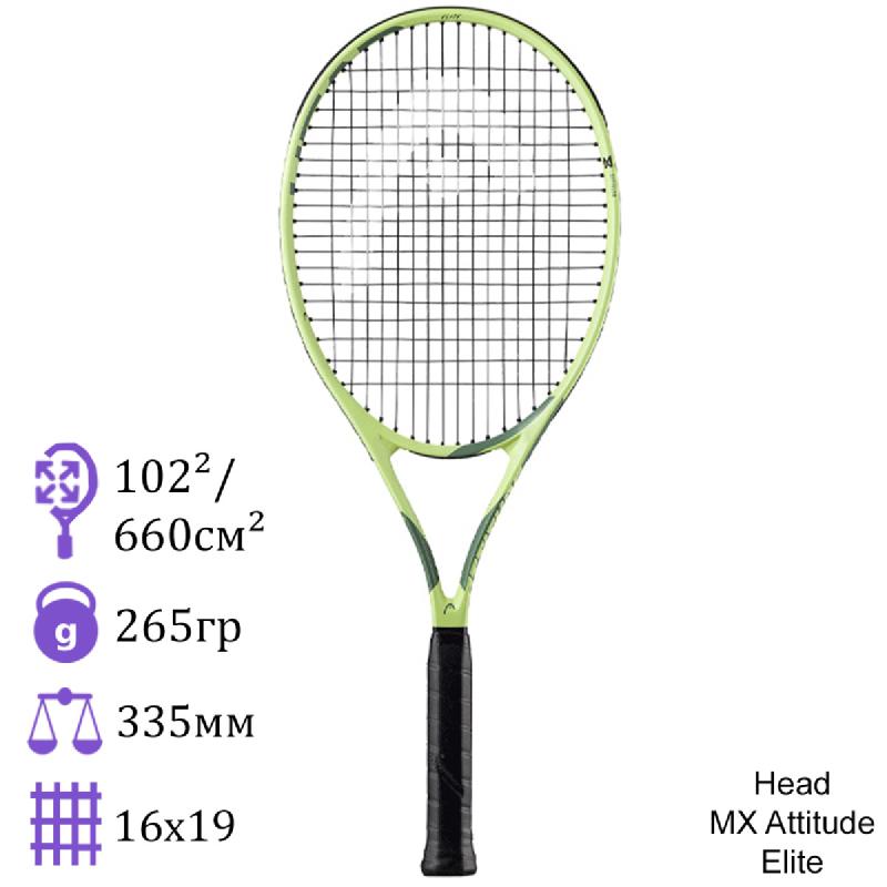 Теннисная ракетка Head MX Attitude Elite (Lime)