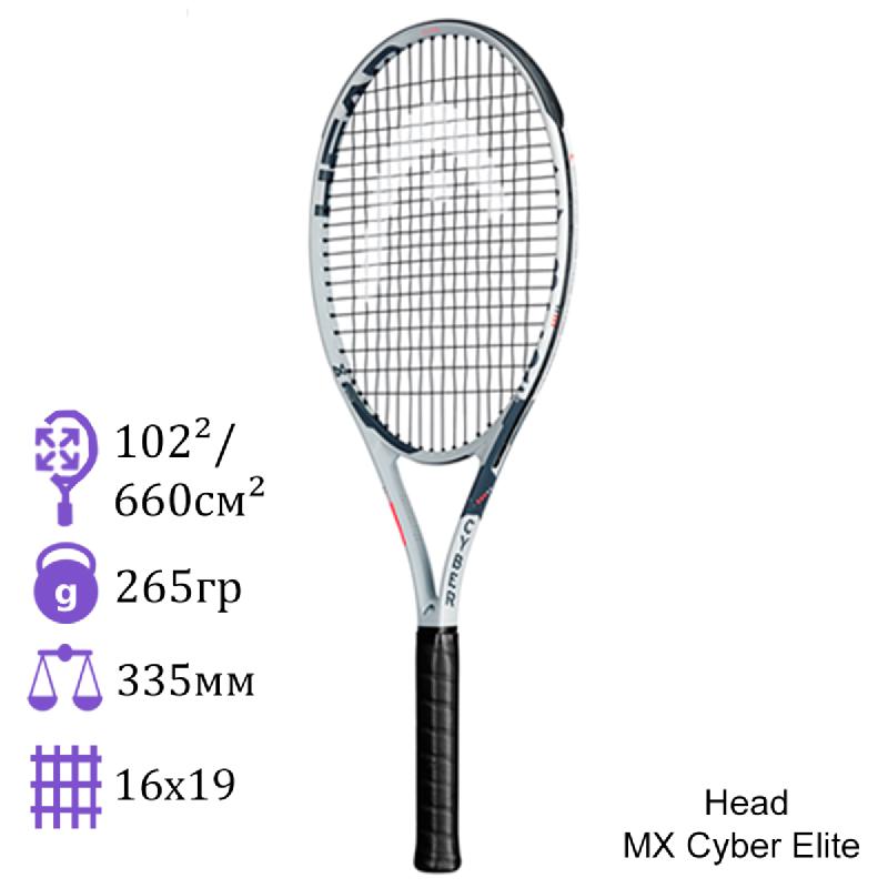 Теннисная ракетка Head MX Cyber Elite Grey
