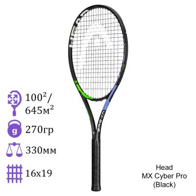 Теннисная ракетка Head MX Cyber Pro (Black)