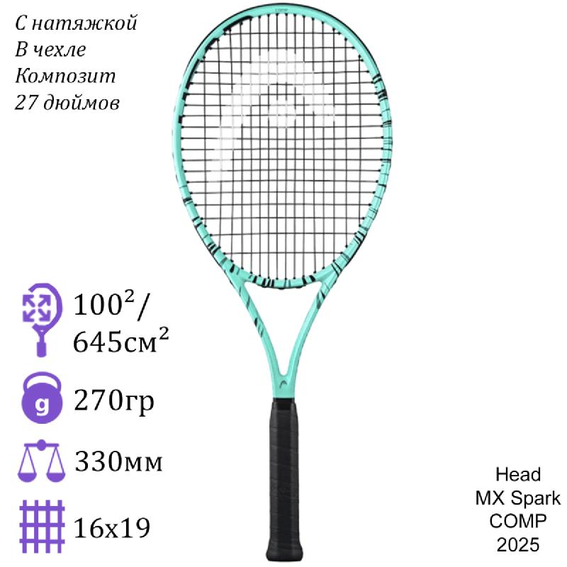 Теннисная ракетка Head MX Spark Comp (Mint) 2025