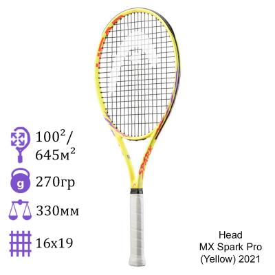 Теннисная ракетка Head MX Spark Pro (Yellow) 2021