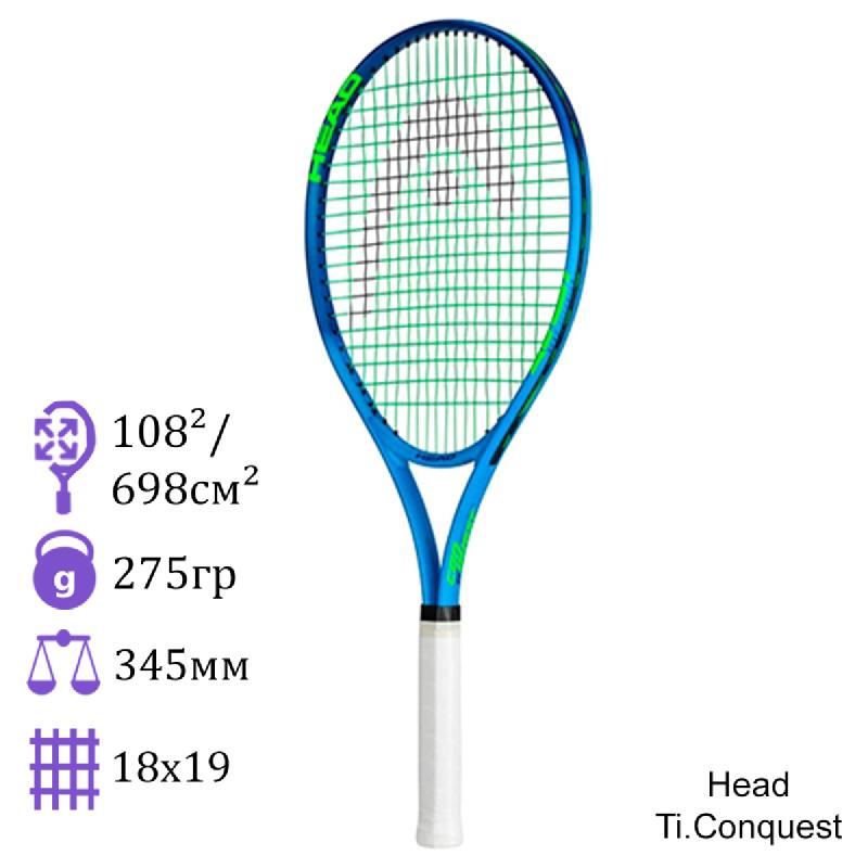 Теннисная ракетка Head Ti.Conquest Blue