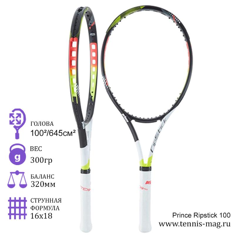 Теннисная ракетка Prince Ripstick 100 300 грамм