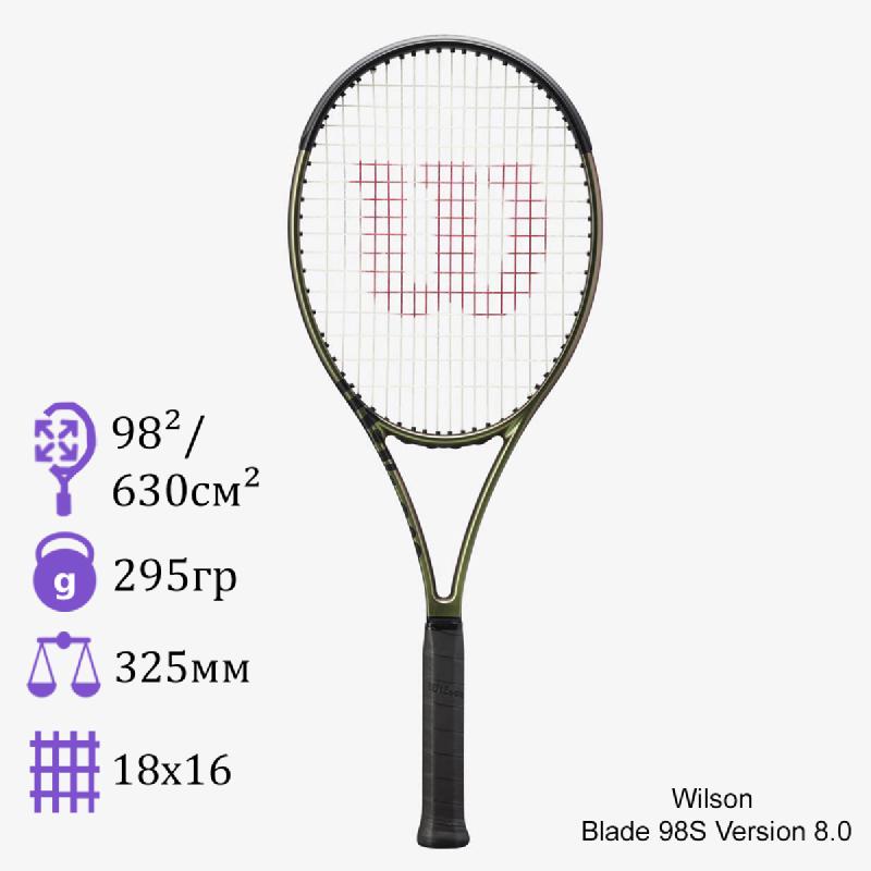 Теннисная ракетка Wilson Blade 98S Version 8.0