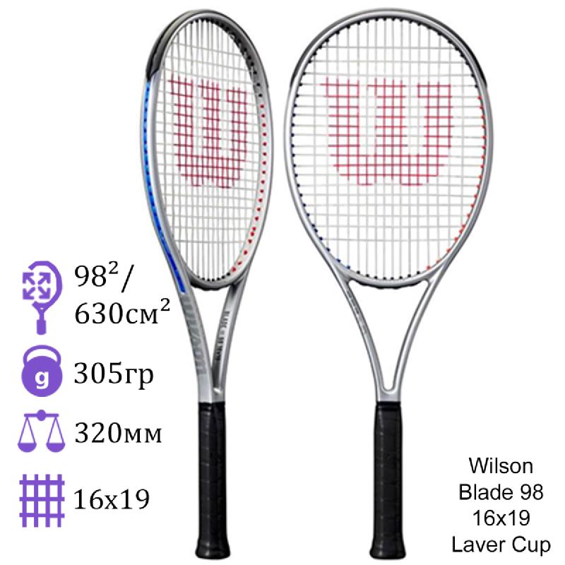 ​​Теннисная ракетка Wilson Blade 98 16x19 Laver Cup