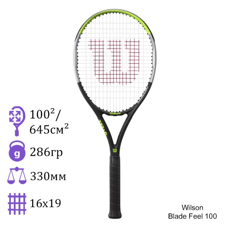 Теннисная ракетка Wilson Blade Feel 100 2021