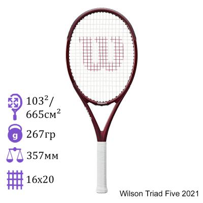 Теннисная ракетка Wilson Triad Five 2021