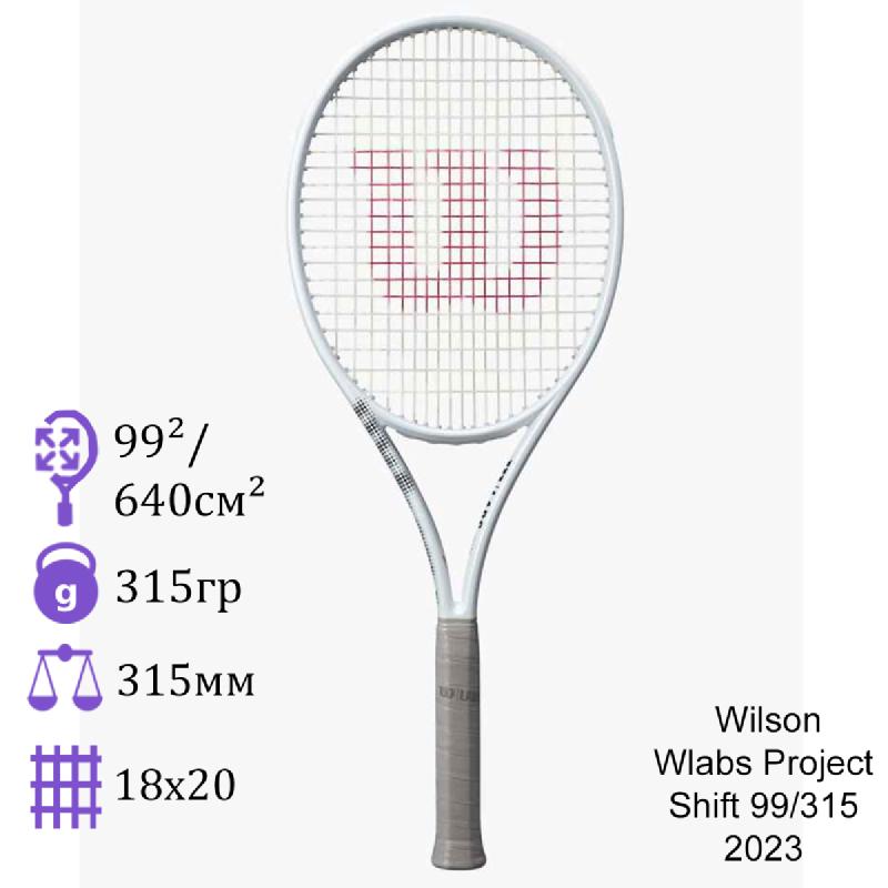 Теннисная ракетка Wilson Wlabs Project Shift 99/315
