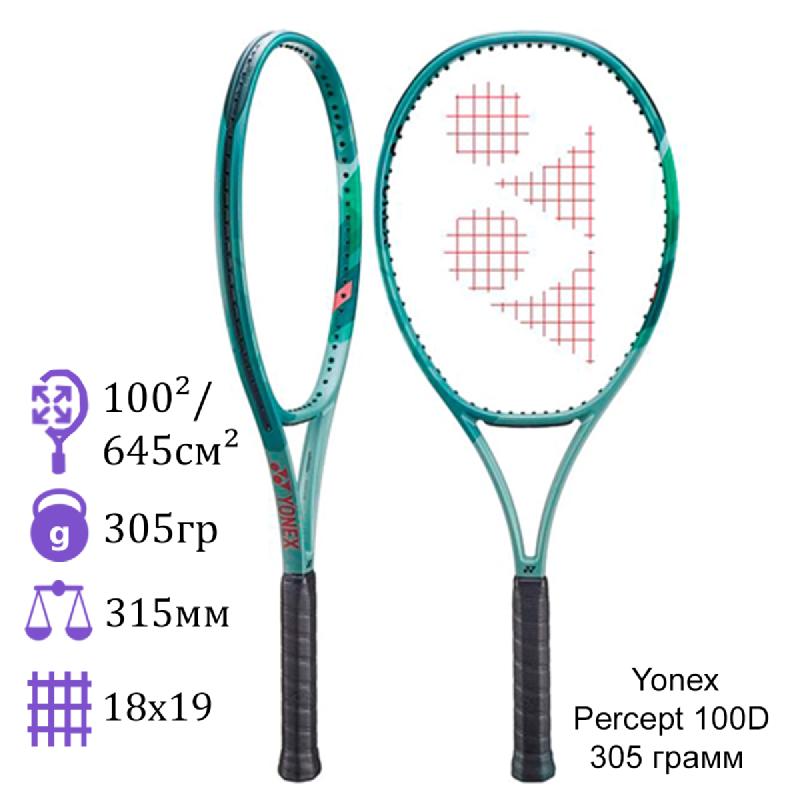 Теннисная ракетка Yonex Percept 100D 305 грамм