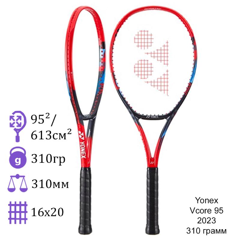 Теннисная ракетка Yonex Vcore 95 2023 310 грамм