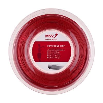 Теннисная струна MSV Focus-Hex Red 1,23 200 метров