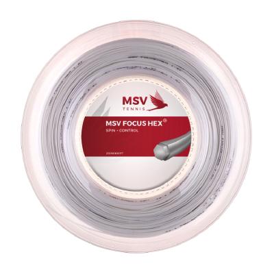 Теннисная струна MSV Focus-Hex Silver 1,23 200 метров