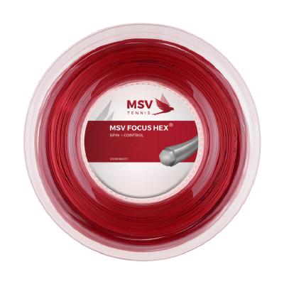 Теннисная струна MSV Focus-Hex Soft 1,25 200 метров Red