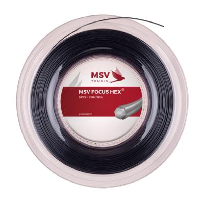 Теннисная струна MSV Focus-Hex Soft 1,25 200 метров Black