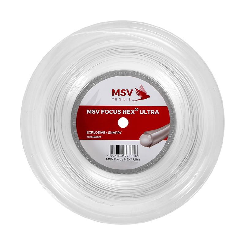 Теннисная струна MSV Focus-Hex Ultra White 1,30 200 метров