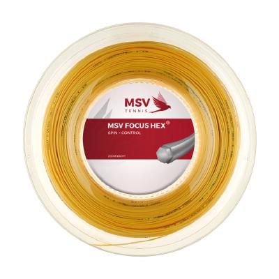 Теннисная струна MSV Focus-Hex Yellow 1,23 200 метров