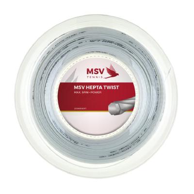Теннисная струна MSV Hepta-Twist 1,25 200 метров Белая