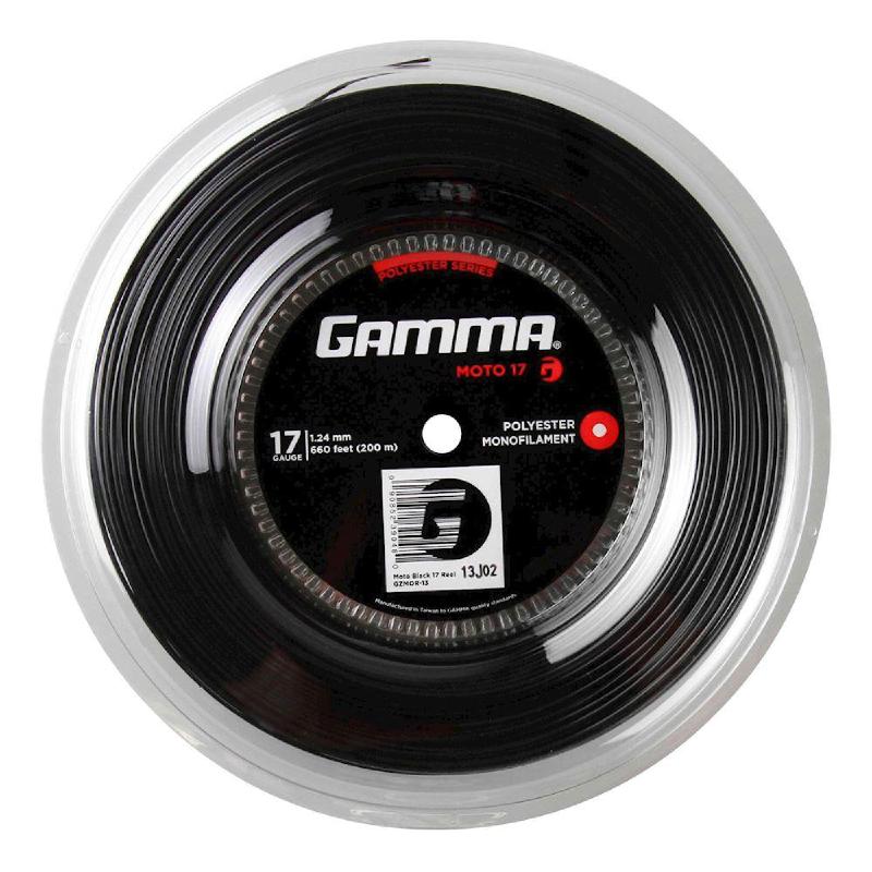Теннисная струна Gamma Moto Black 1,24 200 метров