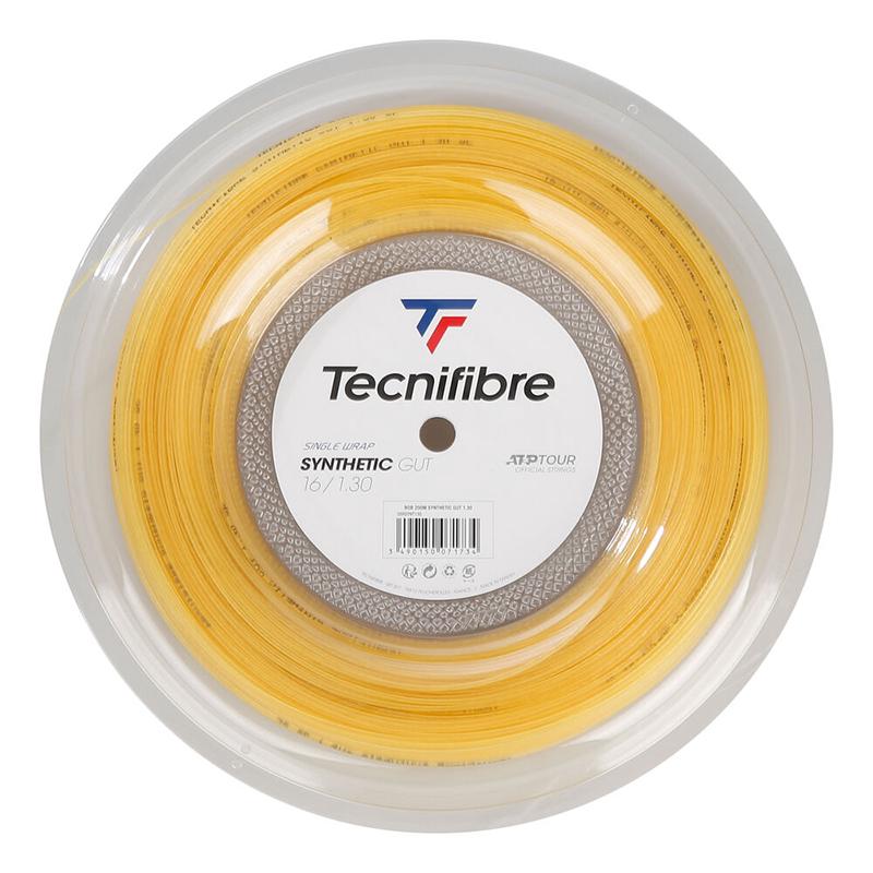 Теннисная струна Tecnifibre Synthetic Gut Yellow 1,25 200 метров