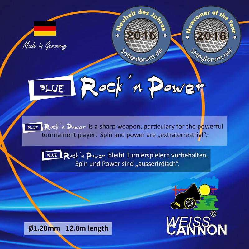 Теннисная струна Weiss Cannon Blue Rock'n'Power 1,20 200 метров
