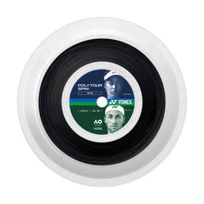 Теннисная струна Yonex Poly Tour Spin чёрная 1,25 200 метров