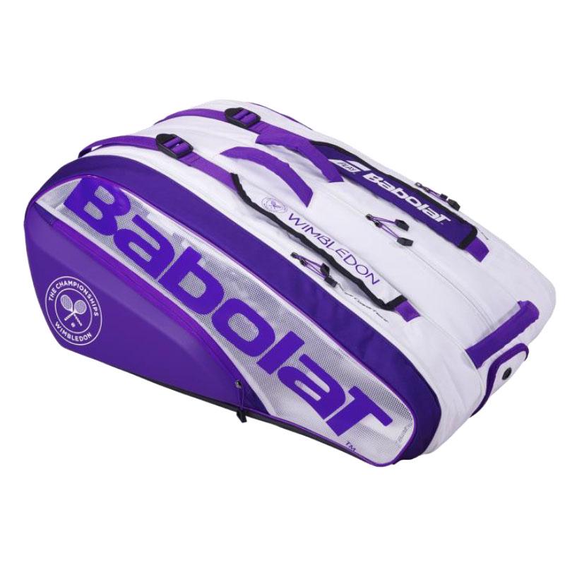 Теннисная сумка Babolat на 12 ракеток Pure x12 Wimbledon (Белый/Фиолетовый 147)