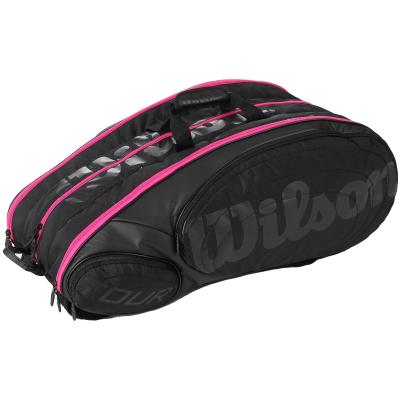 Теннисная сумка Wilson Tour 15 Black/Pink Special Edition