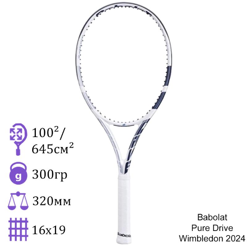 Теннисная Babolat Pure Drive Wimbledon 2024