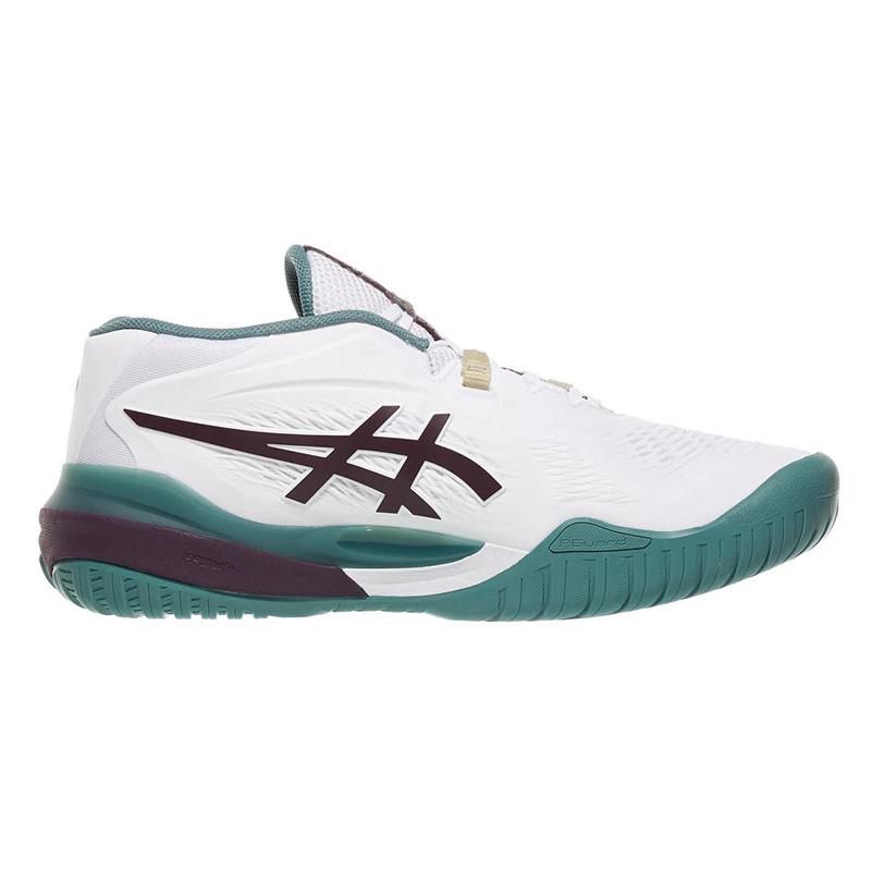 Теннисные кроссовки Asics Gel-Resolution X White/Dark Aubergine