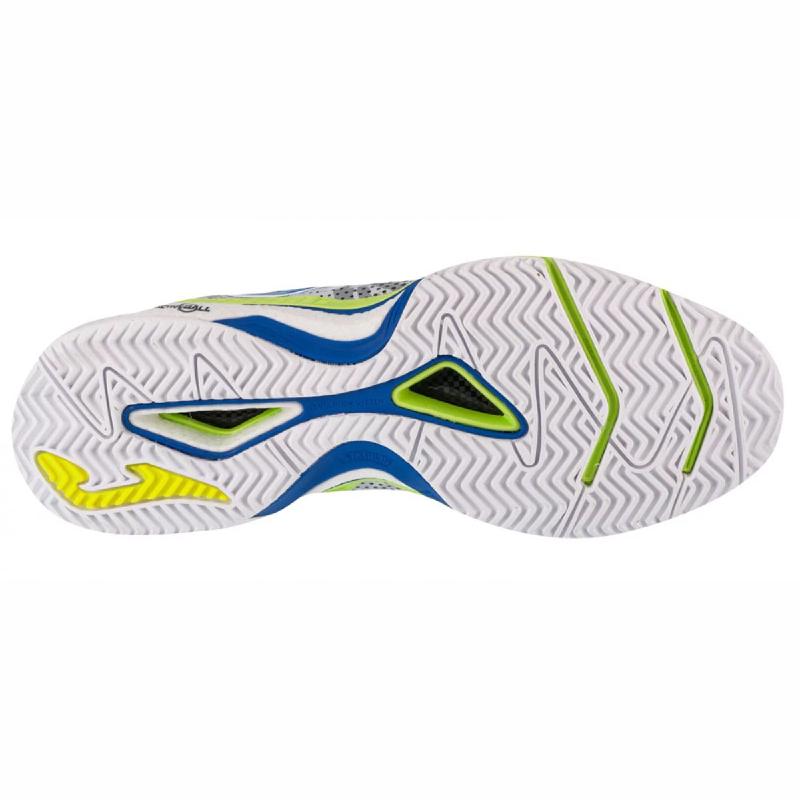 Теннисные кроссовки Joma Slam Men 2402 White Lemon/Fluor Royal