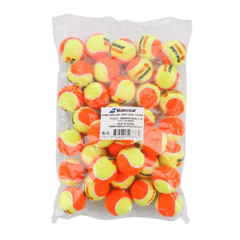 Теннисные мячи Babolat Orange (пакет 36 мячей)