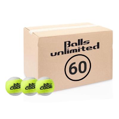 Теннисные мячи Balls Unlimited Code Green 60 мячей (пакет)
