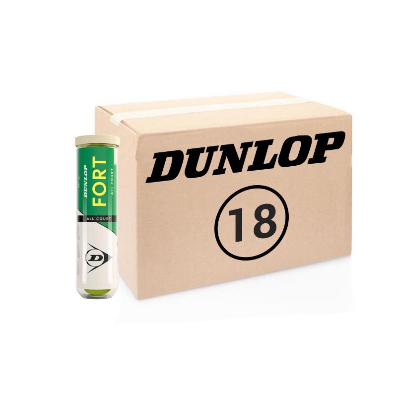 Теннисные мячи Dunlop Fort All Court 72 мяча (Пластиковая банка) (18 х 4)