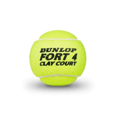 Теннисные мячи Dunlop Fort Clay Court коробка 72 мяча (18 банок по 4 мяча в железной банке)