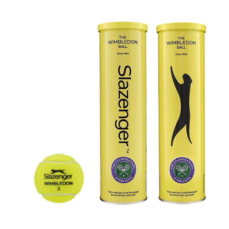 Теннисные мячи Slazenger Wimbledon Hydroguard Ultra Vis 72 мяча 18 банок по 4 мяча 2024