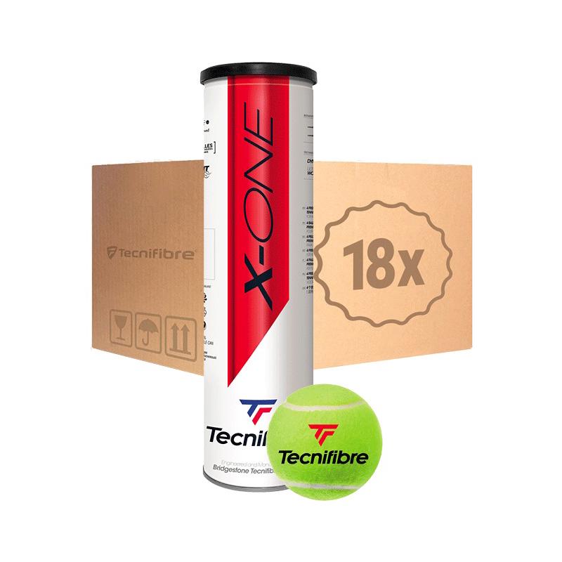 Теннисные мячи Tecnifibre X-One 72 (18х4) мяча в железной банке