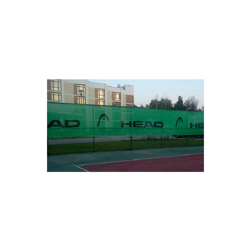 Фон теннисный защитный с логотипом Head 2x12 метров (темно зеленый)