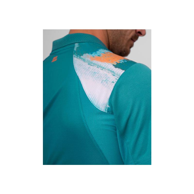 Футболка-поло мужская Bidi Badu Melbourne Turquoise/Orange